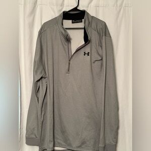Under Armour Grey Cold Gear 3/4 Zip Top Size 4XL New